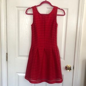 Lulus- Red Skater Mini Dress